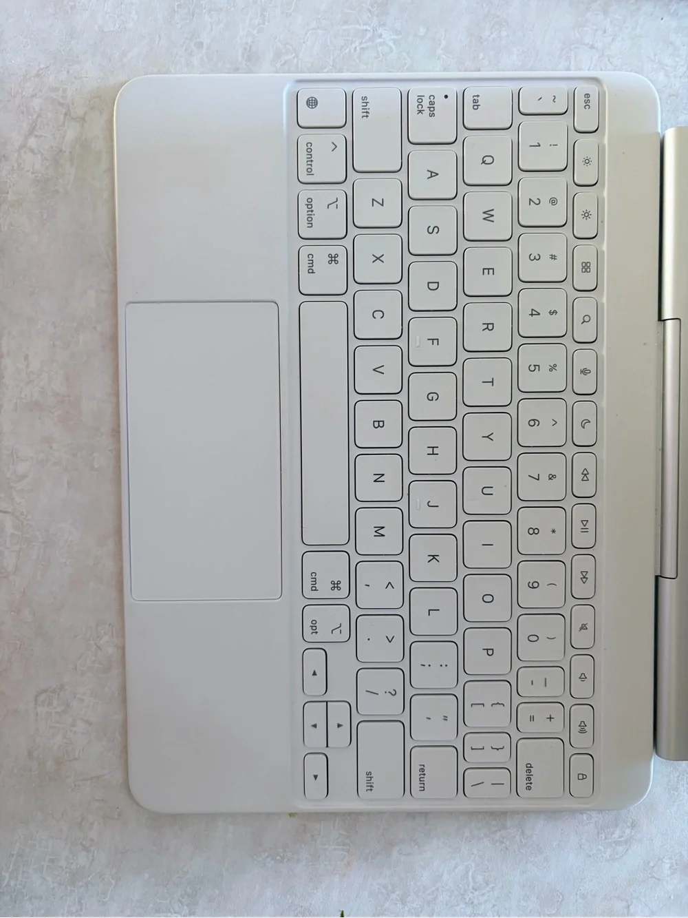 Apple Tablet with Gray Foldable Smart Cover